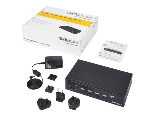 STARTECH.COM 4 Port HDMI KVM Switch SV431HDU3A2