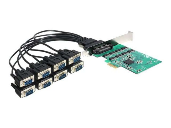 DELOCK I/O PCI-Express DELOCK 8x ext. seriell (RS-232) (inkl. LP) 89336