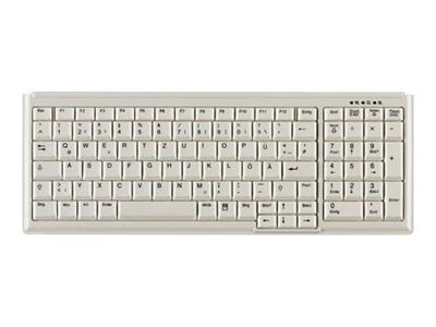 CONTOUR CONTOUR ACTIVE KEY Industry 4.0 Compact Notebook Style Keyboard with NumPad PS2 Light Grey