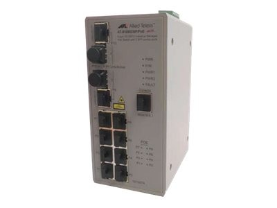 ALLIED TELESIS ALLIED TELESIS ALLIED 8-Port 10/100T Industrial Managed PoE Switch mit 2 SFP Combo Ports