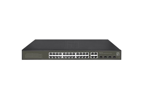 LEVELONE LEVELONE Switch 24x GE GES-2128P     4xGSFP 19" 380W 16xPoE+