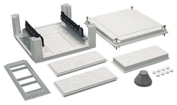 HAGER ELEKTRO Hager Kabelanschlusskasten IP54 U84S4N SKII 324x307x149mm U84S4N