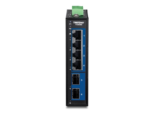 TRENDNET TRENDNET 6-Port Industrial 2.5G DIN-Rail Switch with 10G SFP