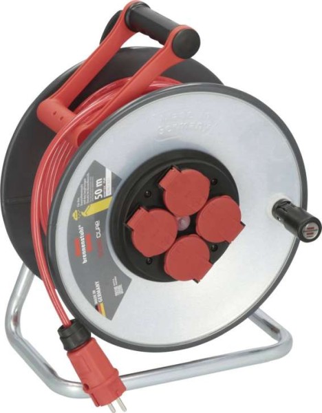 BRENNENSTUHL 9191500210 Kabeltrommel 50 m Rot Schutzkontakt-Stecker 9191500210