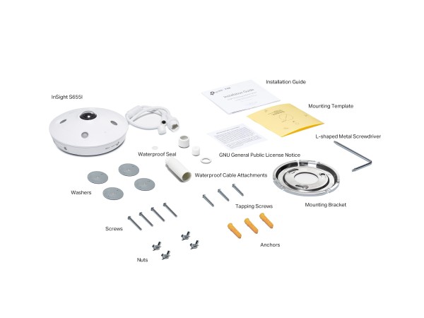 TP-LINK TP-LINK Omada IPCam InSight S655I VIGI 5MP IR Fisheye Network