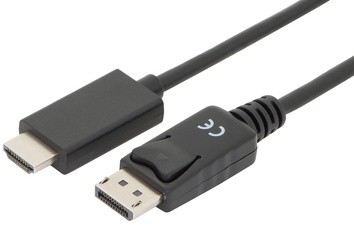 DIGITUS DisplayPort 1.2 Adapterkabel, DP - HDMI-A, 3,0 m