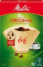 Melitta Aroma-Filtertüten "1x6", naturbraun