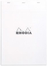 RHODIA Notizblock No. 18, DIN A4, kariert, weiß