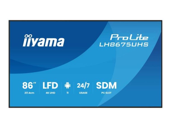 IIYAMA LH8675UHS-B2AG 218,44cm (86") LH8675UHS-B2AG