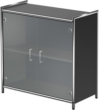 kerkmann Sideboard ARTLINE, 2 Ordnerhöhen, 2 Glastüren, weiß