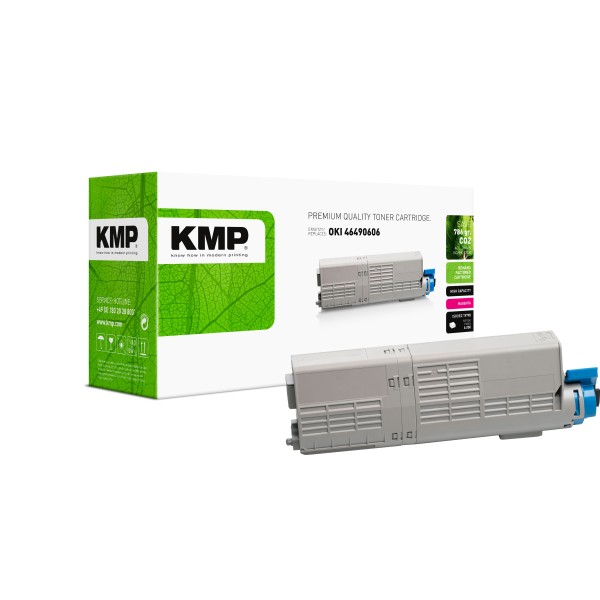 KMP KMP Tonerkartusche ersetzt OKI 46490606