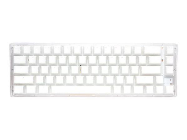 DUCKYCHANNEL DUCKYCHANNEL Ducky One 3 Aura White Mini Gaming DE-Layout, RGB, Hot Swap, Kailh Jellyfish Yellow