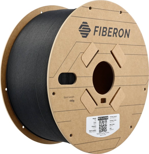 POLYMAKER POLYMAKER FB04002 Fiberon? PETG-rCF08 Filament PETG-rCF Kohlefaserverstärkt, Recycelte Carbonfa