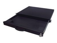 AIXCASE 19" aixcase Tastaturschublade 1HE, leer schwarz
