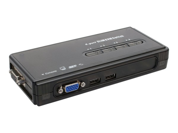 INTOS ELECTRONIC INLINE KVM Switch 4-fach VGA USB