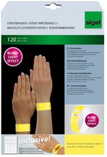 sigel Eventbänder "Super Soft", fluoreszierend, gelb