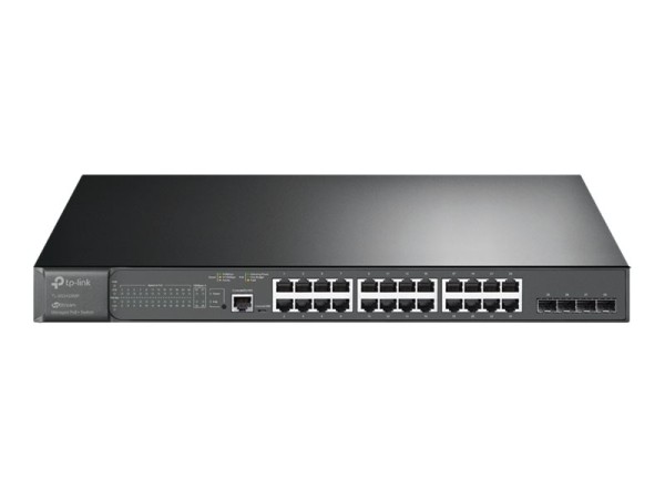 TP-LINK JetStream? 28-Port Gigabit L2 Managed Switch with 24-Port PoE+ TL-SG3428MP