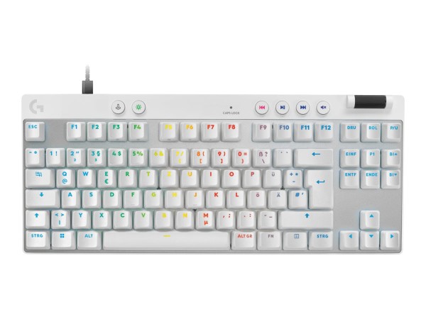 LOGITECH PRO X TKL RAPID Keyboard White DE 920-013240