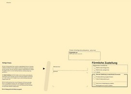 RNK Verlag Zustellungsumschlag, DIN lang, mit Fenster, gelb