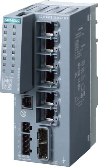 SIEMENS SIEMENS SIEM SCALANCE XC206- 6GK5206-2BS00-2AC2 2SFP managebarer Layer 2 IE Switch, 6x