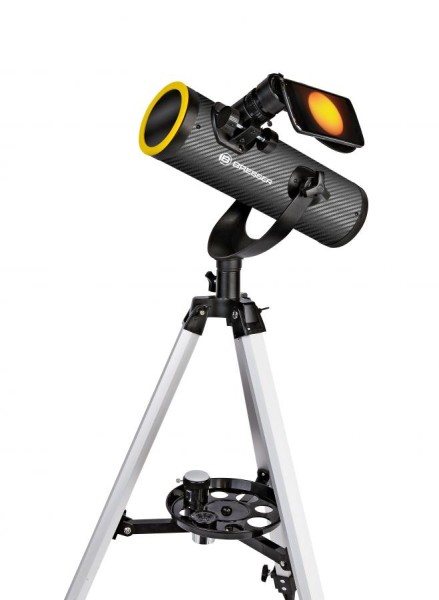 BRESSER Optik Spiegel-Teleskop Solarix AZ Sonnenteleskop 76/350 Azimutal Ne 4676359
