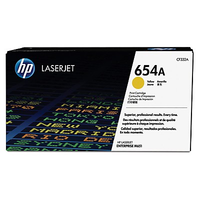 HP 654A - Tonereinheit Original - Yellow - 15.000 Seiten