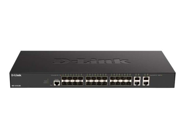 D-LINK 24 x 10G SFP+ ports + 4 x 10G Base-T ports Smart Managed Switch, dl DXS-1210-28S