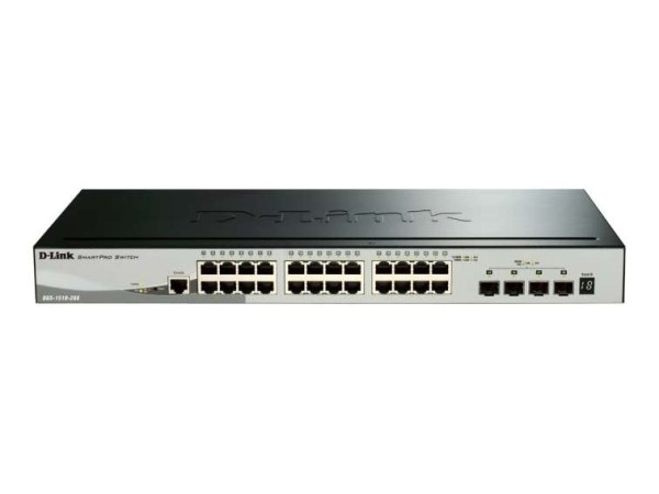 D-LINK 28-Port Smart Managed Gigabit Stack Switch 4x 10G, dlink|green 3.0 DGS-1510-28X/E