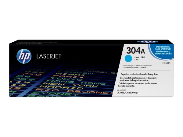 HP HP 304A Cyan LaserJet Tonerpatrone (CC531A)