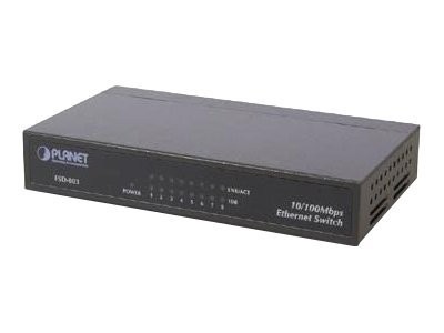 PLANET TECHNOLOGY Net Switch 10/100 8P PLANET FSD-803 FSD-803
