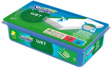 Swiffer Wet Wischtücher Nachfüllpackung, Inhalt: 12 Stück