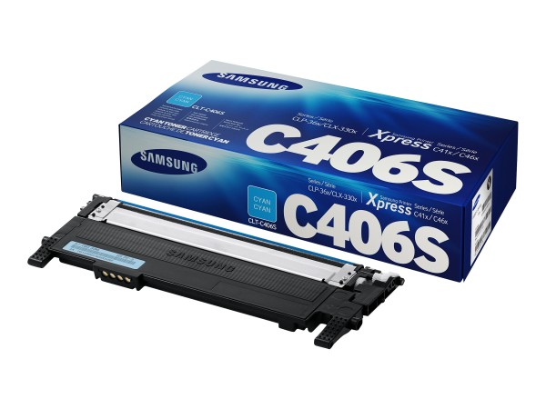 SAMSUNG CLT C406S Cyan Tonerpatrone (ST984A) ST984A