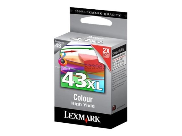 LEXMARK LEXMARK Cartridge No. 43 Farbe (Cyan, Magenta, Gelb) Tintenpatrone