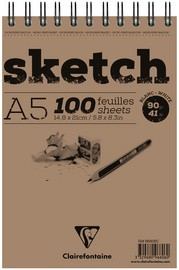 Clairefontaine Skizzenblock "sketch", DIN A5, 100 Blatt