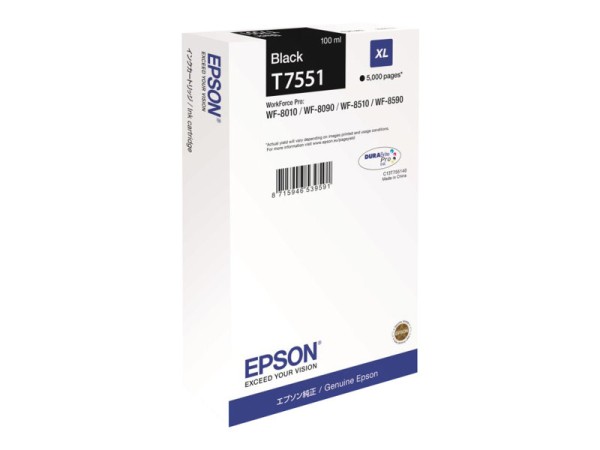 EPSON EPSON T7551 Größe XL Schwarz Tintenpatrone