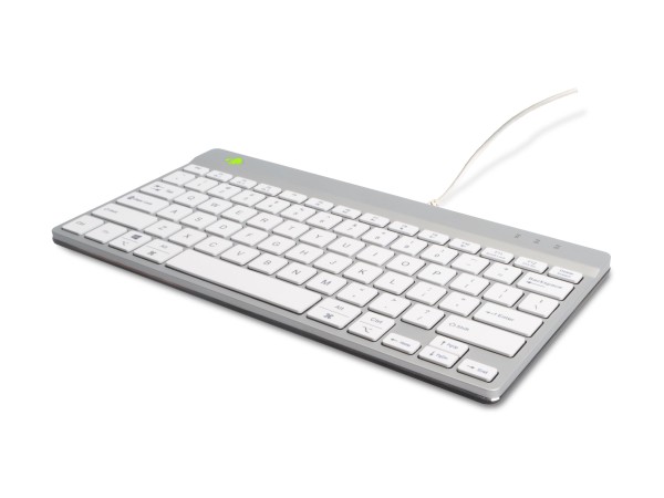 R-GO TOOLS R-GO TOOLS Tastatur Compact Break US-Layout Kabel weiß