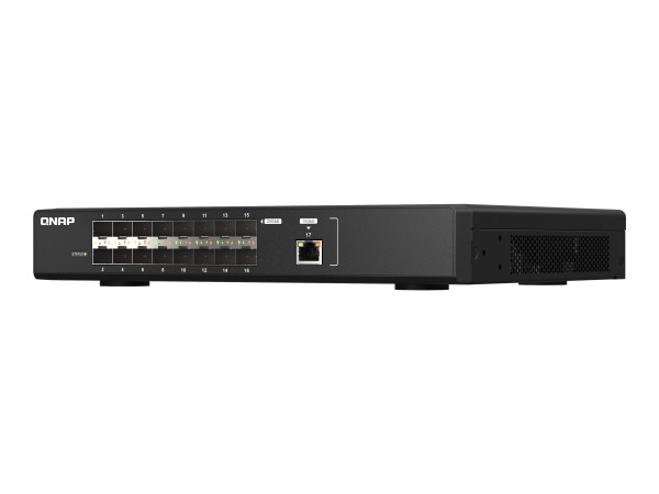 QNAP QSW-M5216-1T, 1 port 10GbE RJ45, 16 ports GbE SFP28, web managed switc QSW-M5216-1T