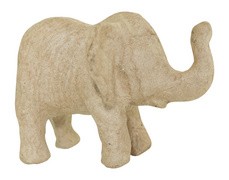 décopatch Pappmaché-Figur "Elefant", 70 mm