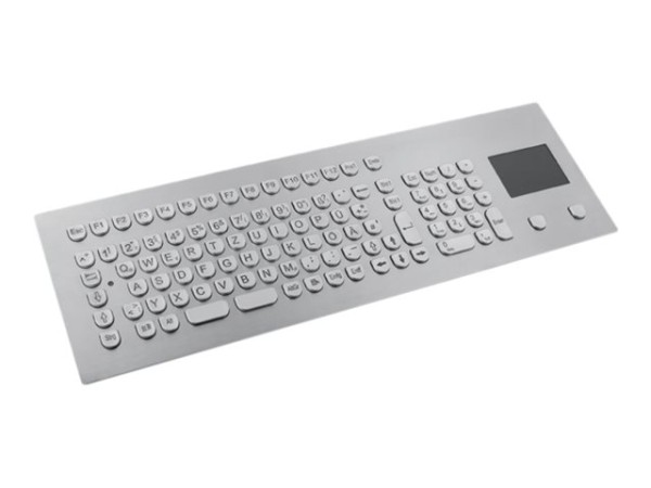 GETT GETT vandalismusgeschuetzte Tastatur USB US Edelstahl mit Touchpad IP65 fronseitig