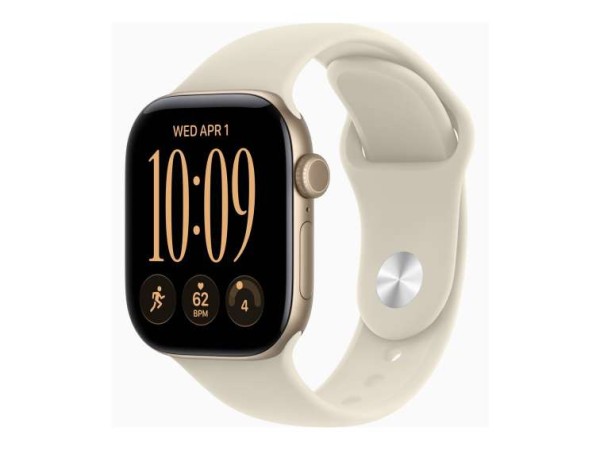 APPLE Watch S12 Aluminium Cellular 42mm Lichtgold (Sportarmband sand) M/L MJG34ZR/A