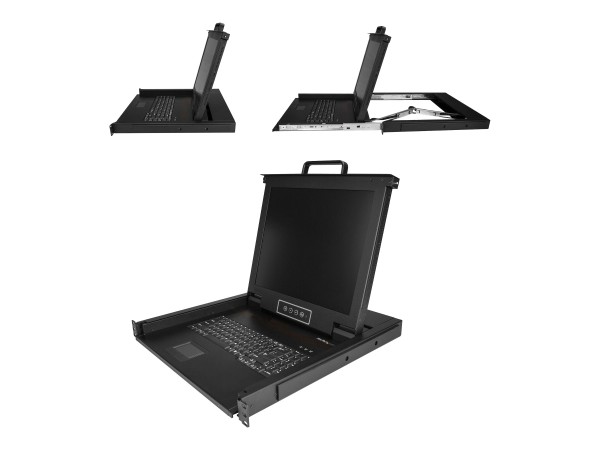 STARTECH.COM 1HE KVM Konsole für Server Racks - VGA KVM - 17 Zoll RKCONS1701