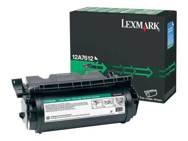 LEXMARK Schwarz wiederaufbereitet Tonerpatrone 0012A7612