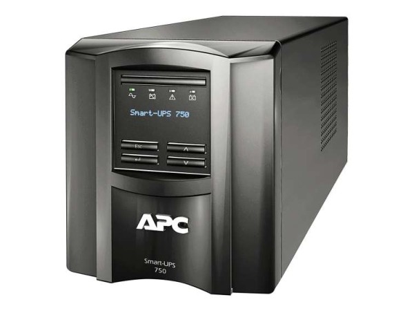APC Smart-UPS 750VA LCD 230V Tower SmartSlot USB 5min Runtime 500W with Sma SMT750IC