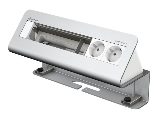 KINDERMANN KINDERMANN CablePort desk² 6-fold - Steckdosengehäuse - Oberfläche montierbar - Spannungsversorgung