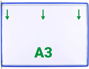 tarifold Drehzapfentafel, DIN A3 quer, blau