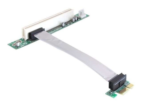 DELOCK Riser Card Delock PCIe x1 -> PCI 32bit 5v flexibles Kabel 41857