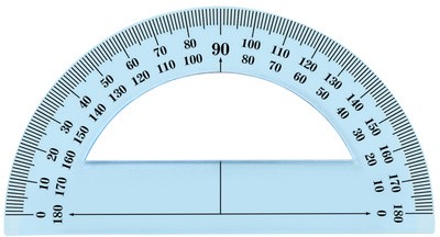 Wonday Halb-Winkelmesser 180 Grad, 120 mm, bruchfest