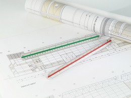 WEDO Dreikant-Maßstab Architekt, aus Aluminium, silber