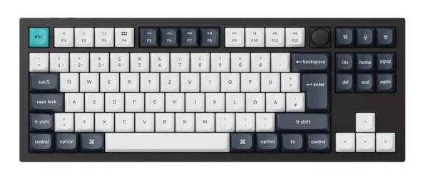 KEYCHRON KEYCHRON Q3 Max schwarz/mehrfarbig DE-Layout Gateron Jupiter Brown Hot-Swap