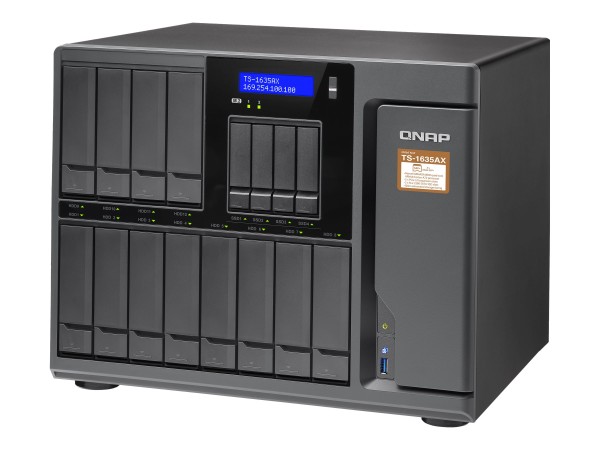 QNAP TS-1635AX-8G 16-Bay NAS quad-core 1.6GHz 8GB DDR4 SATA 6Gb/s 12x3.5in/ TS-1635AX-8G